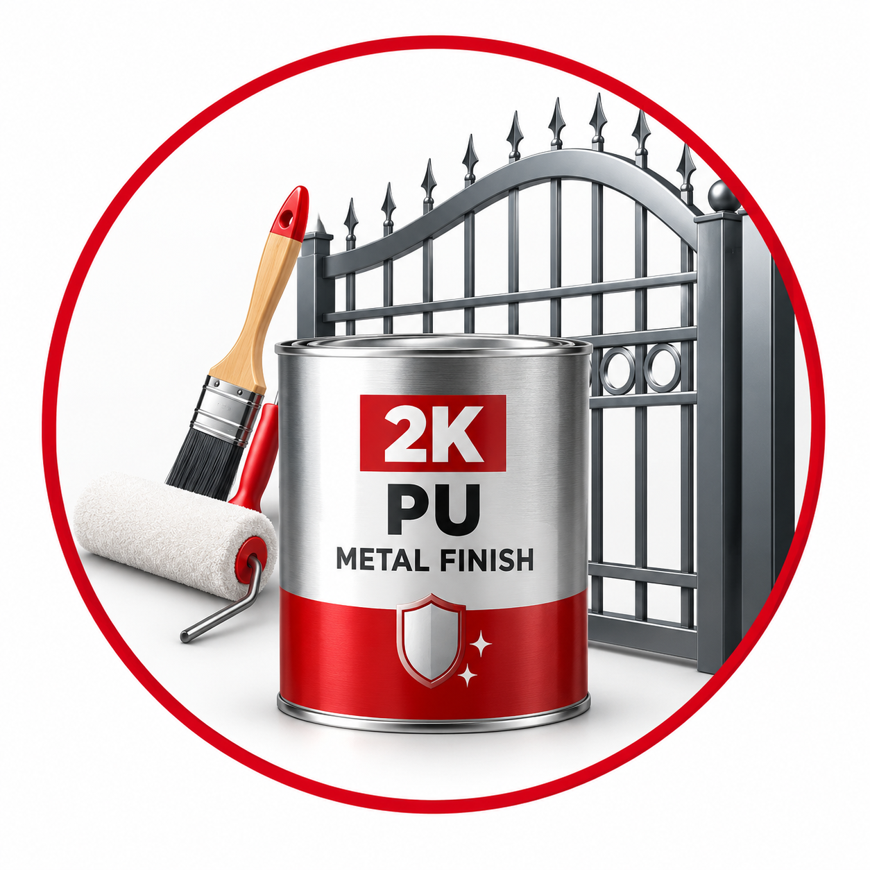 2K PU Metal Finish